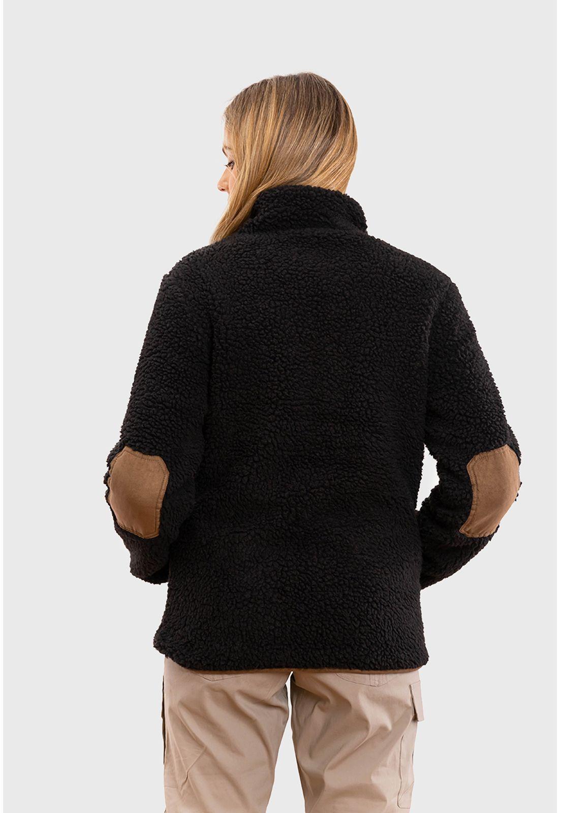 Chaqueta Chiporro Lumber Negro Mujer Falcone-3