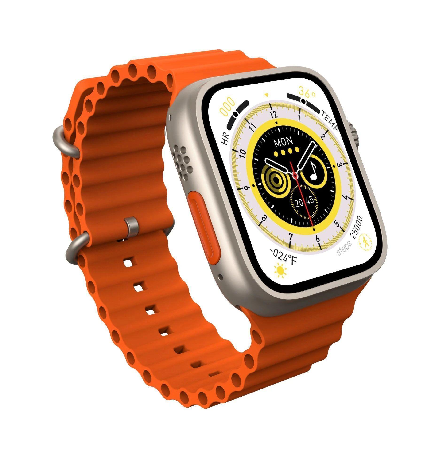 Smartwatch Bluetooth llamadas 2,1" 380mAh DT8 ULTRA MAX - naranjo-2