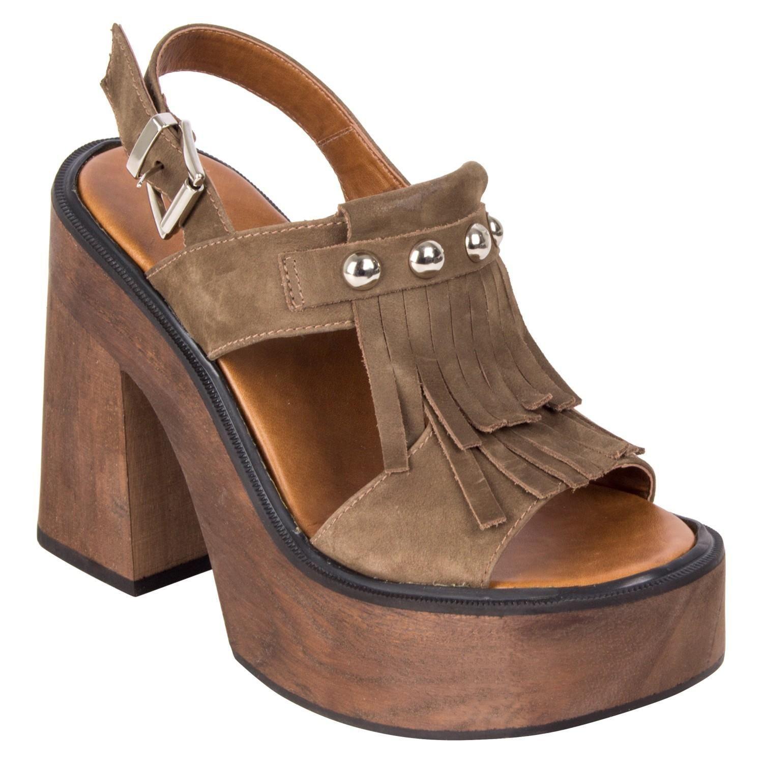Sandalia Casual Zappa Mujer Café - X578-0
