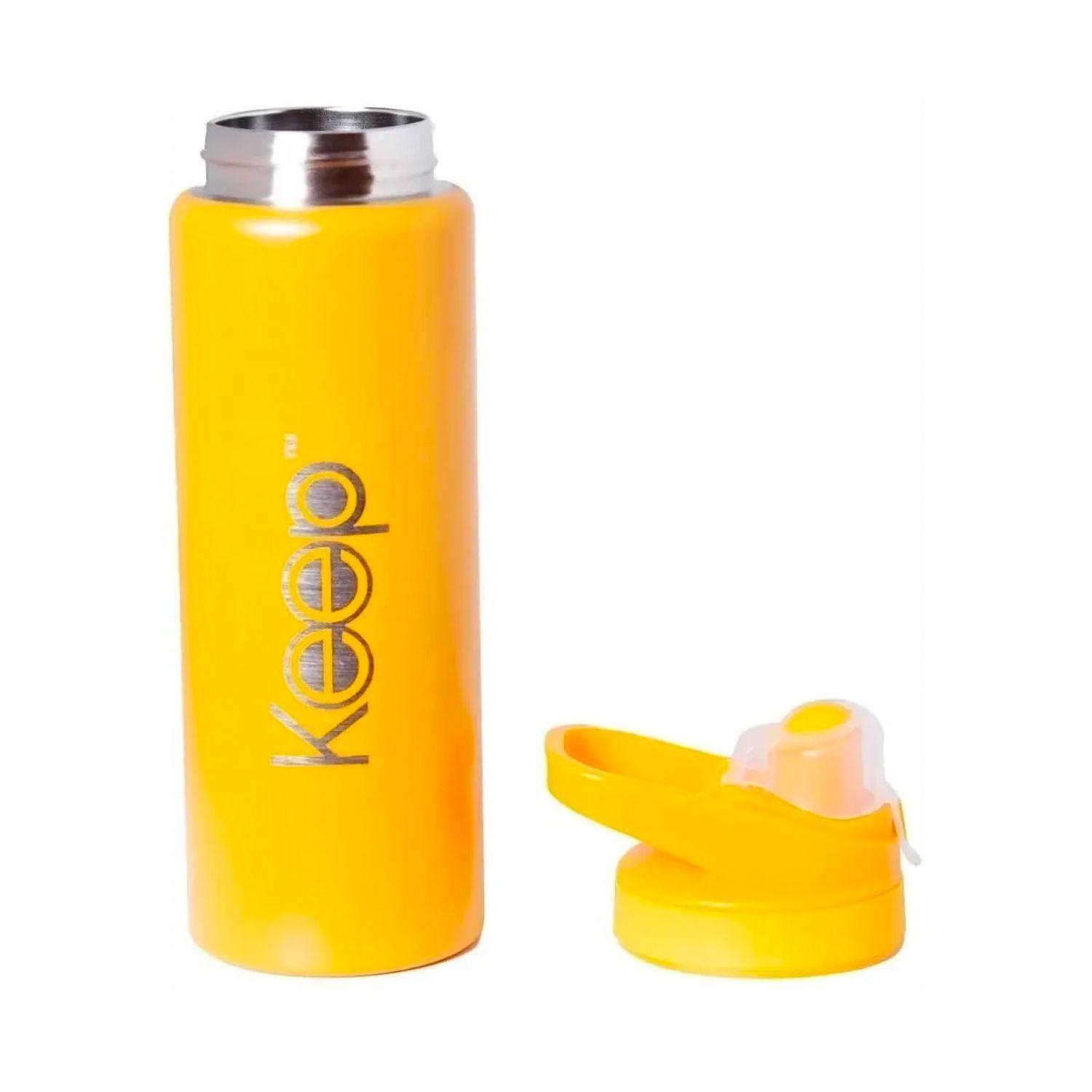 Botella Térmica Con Mango 600ml Amarillo - Keep-5