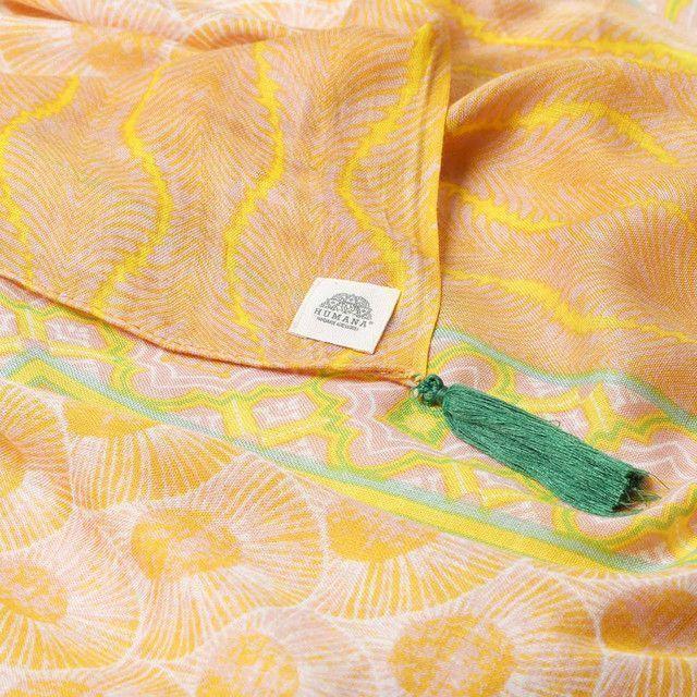 Pañuelo Estampado Amarillo Wave Humana-1