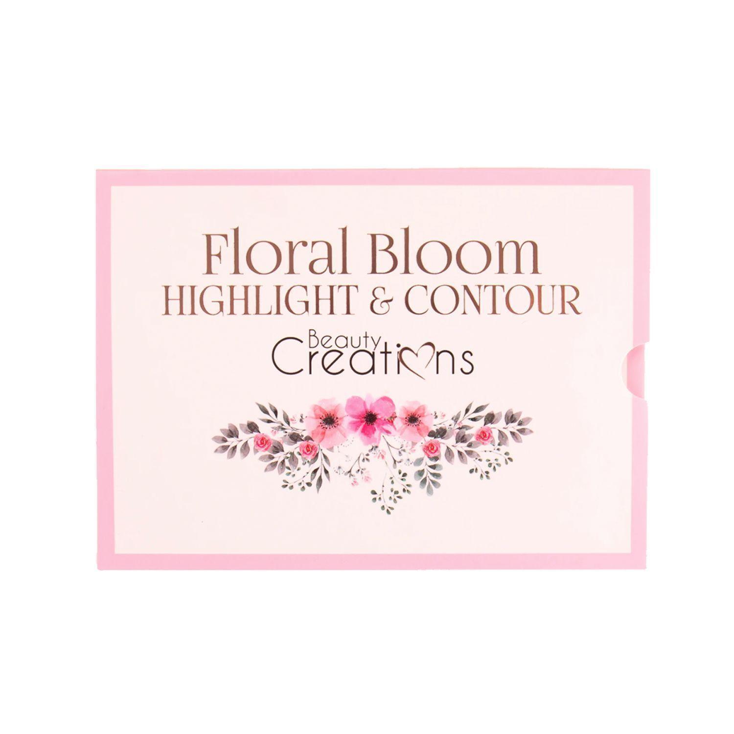 Pack Paleta Blush/ Rubor e Iluminador y Contorno "Floral Bloom" de Beauty Creations-2