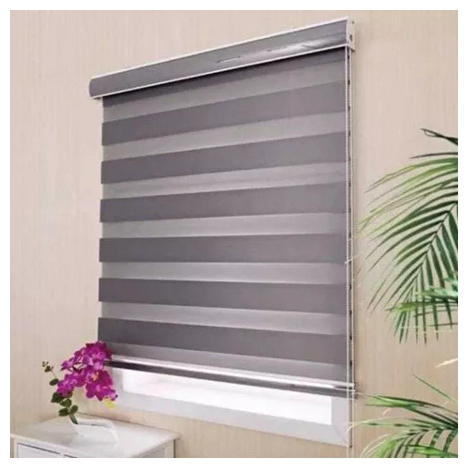 Cortinas roller gris 150 cm X 200 cm -0