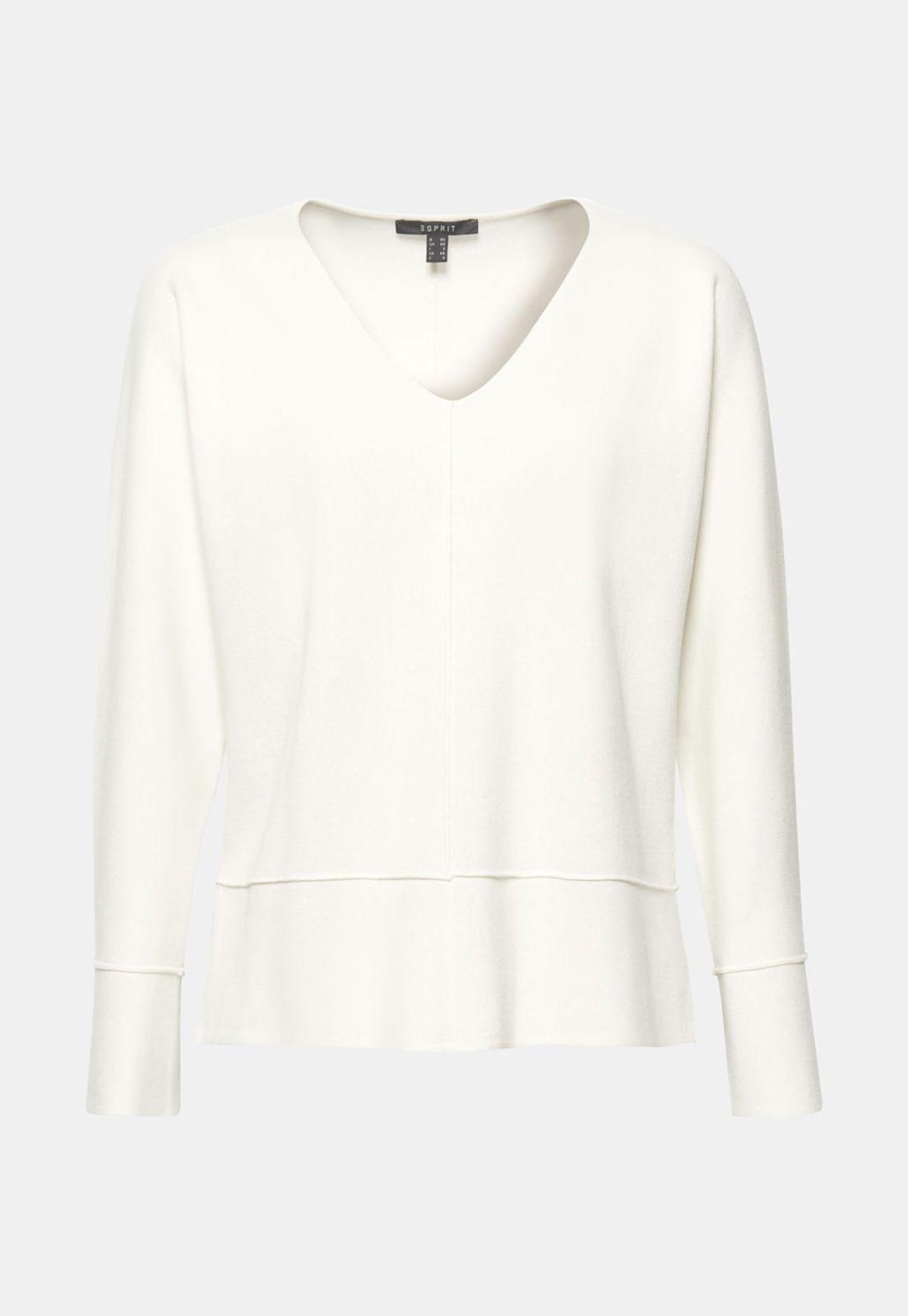 Sweater con mangas murciélago y costuras del revés-3