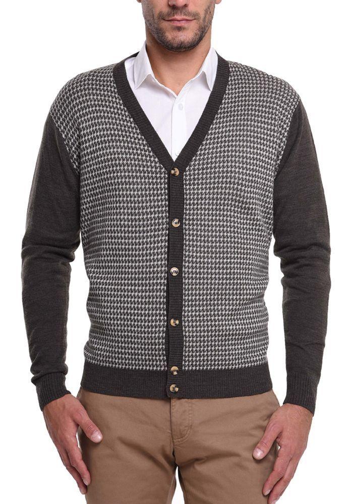 Sweater Cardigan Café-0