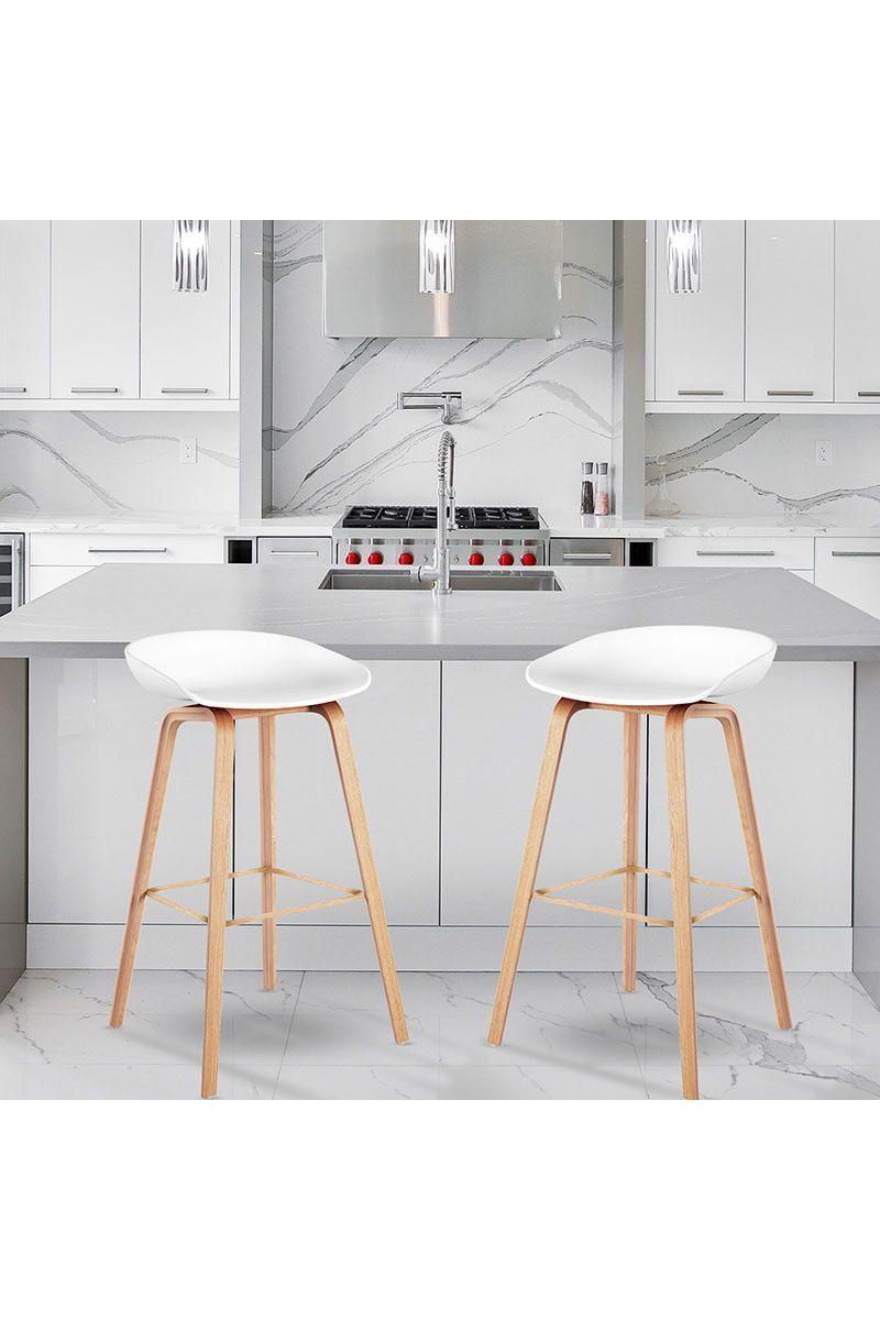 Pack 2 Pisos Bar Taburete Estilo Nórdico-5