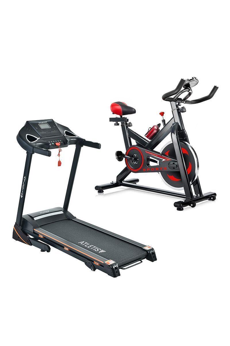 Pack Trotadora FitB8215 + Spinning GoFitness Negro-0