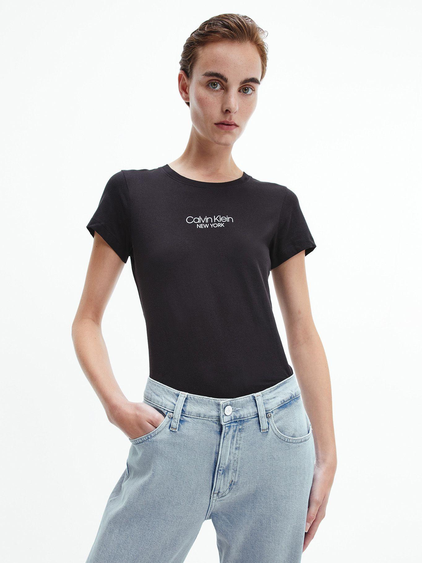 Pack 2 Poleras Slim Fit Negro Calvin Klein-1