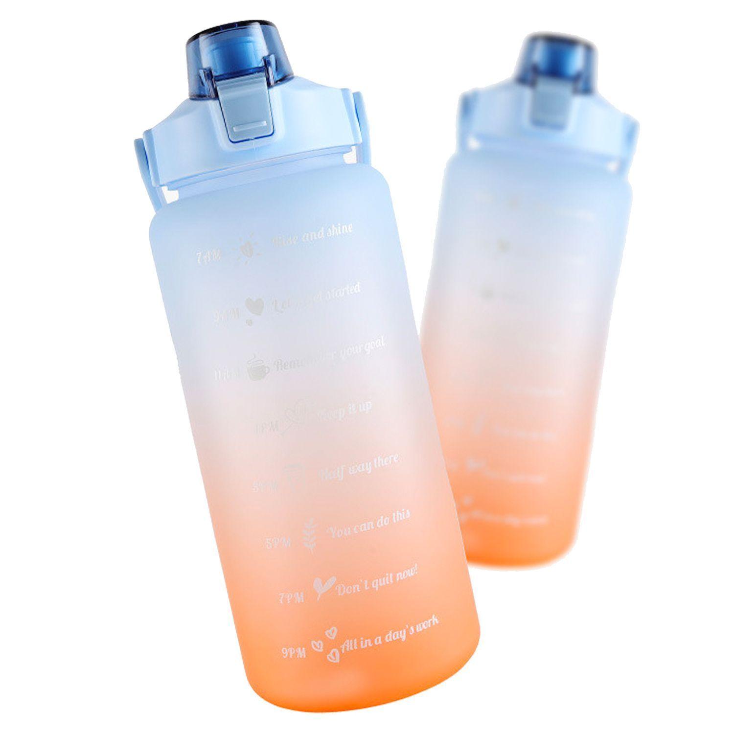 Botella de Agua Motivacional 2 Litros + Botella Refill-2