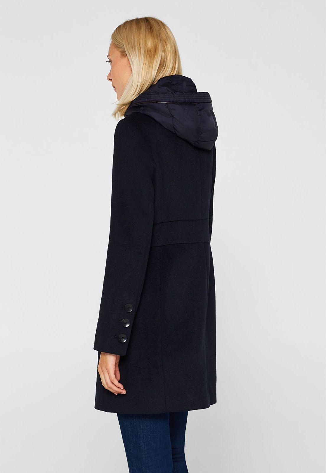 Abrigo Mujer Con Capucha Esprit-1