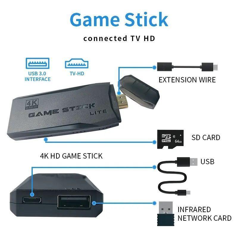 Consola de Videojuegos 2 Controles Inalámbricos-5