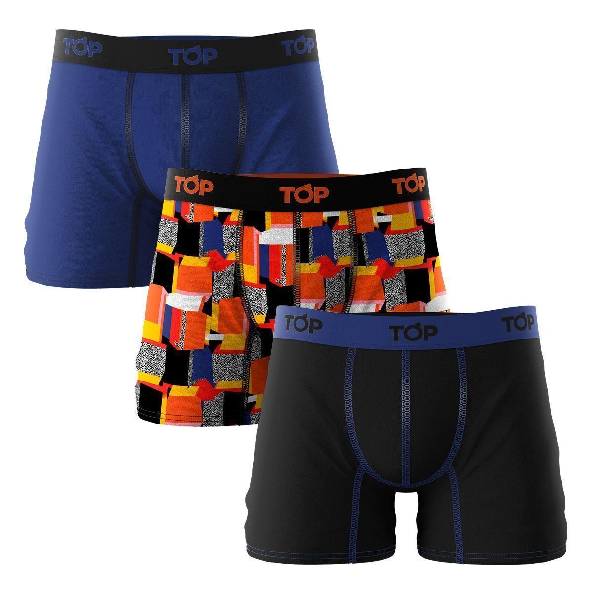 Boxer Medio Algodón Top Nostalgia Pack 3 C1-0