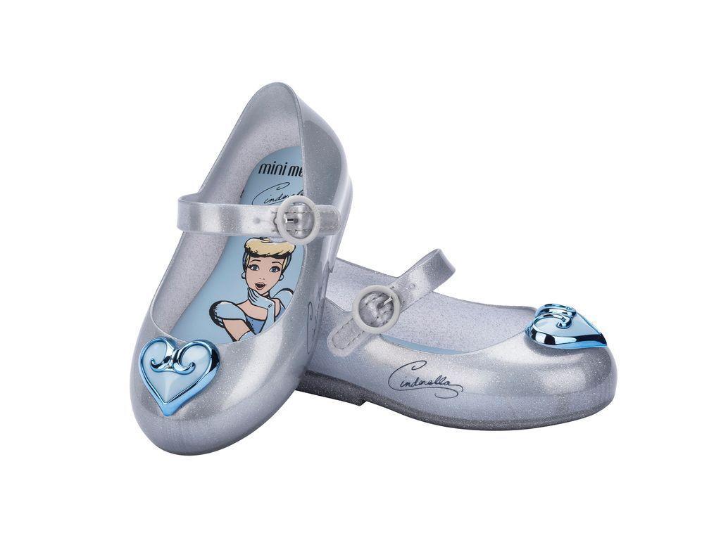 Ballerina Sweet Love + Disney Princess Plata Glitter Mini Melissa-3