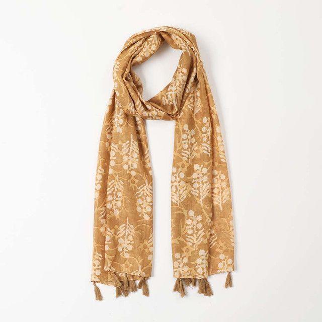 Pañuelo Estampado Amarillo Mena Humana-0