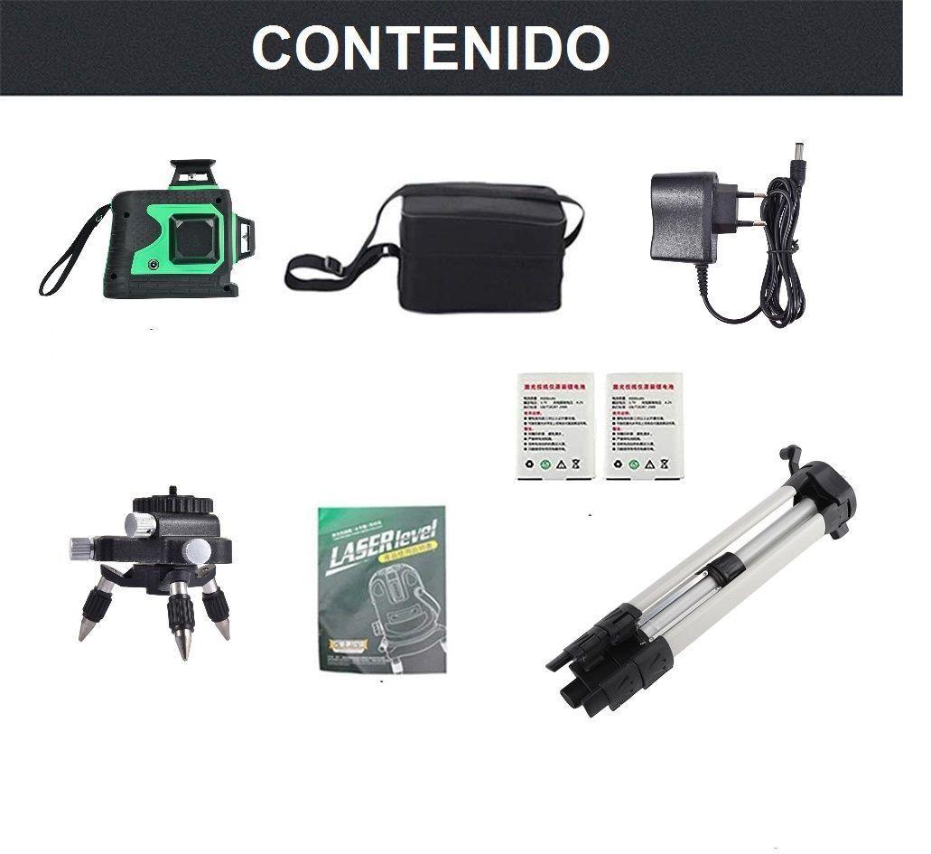 Nivel Laser 12 líneas Autonivelante 360  TQ12 + Tripode 1.2 m-6