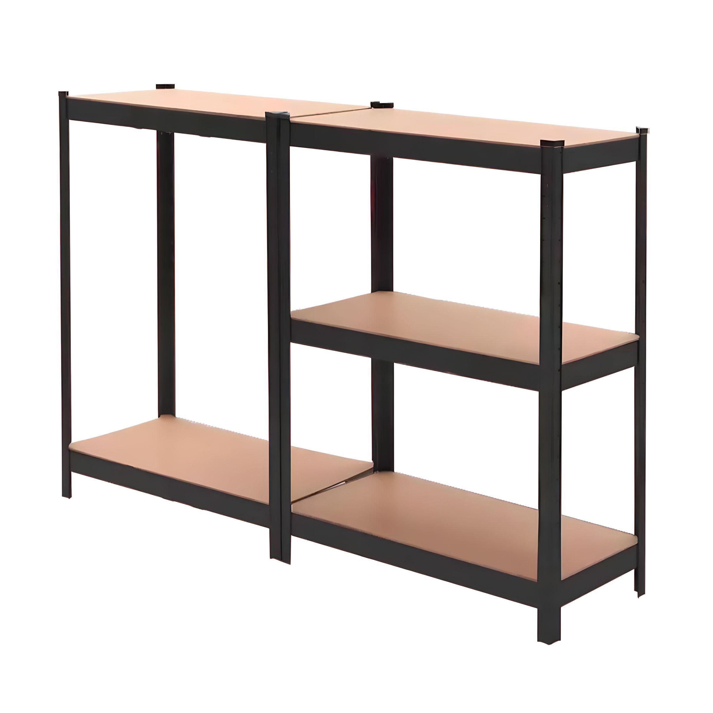 Estante Metálico Negro 180x90x40 Capacidad 500 kg x 5 Repisas-4