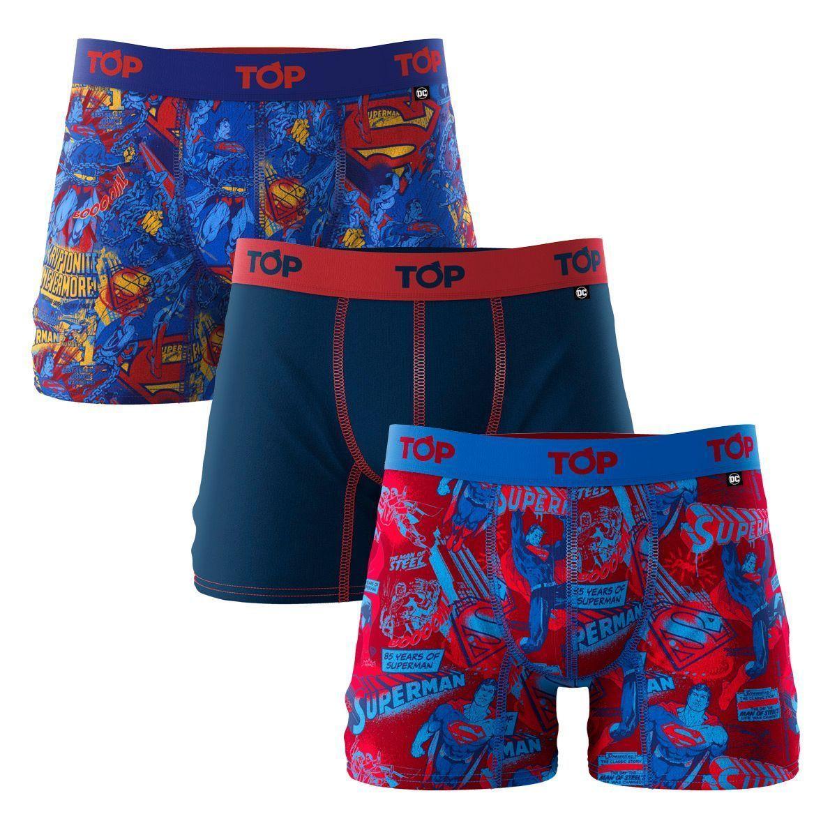 Bóxer Medio Algodón SUPERMAN Pack 3 C8 Top-0