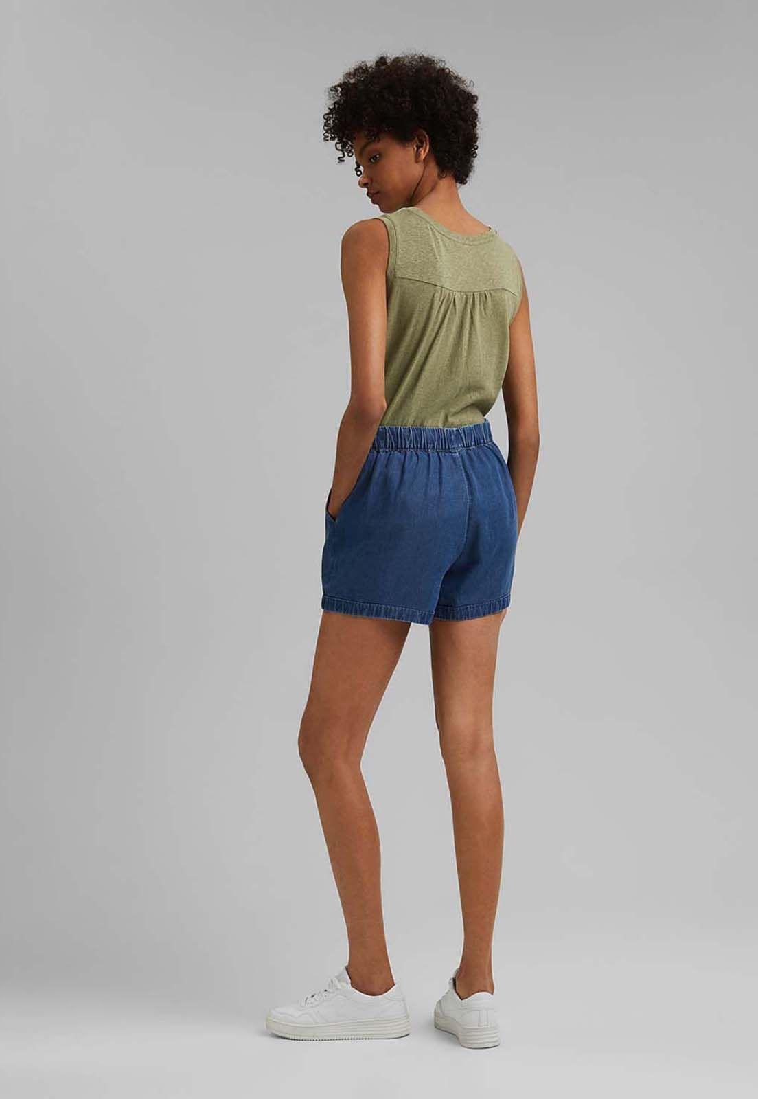 Short Mujer De Tencel Esprit-1