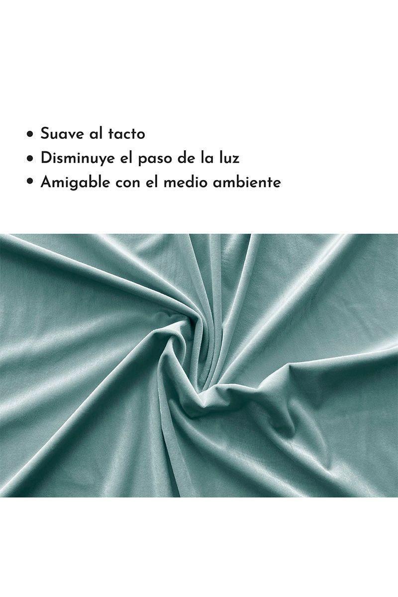 Cortina Velvet 140x200 cm Turquesa-3