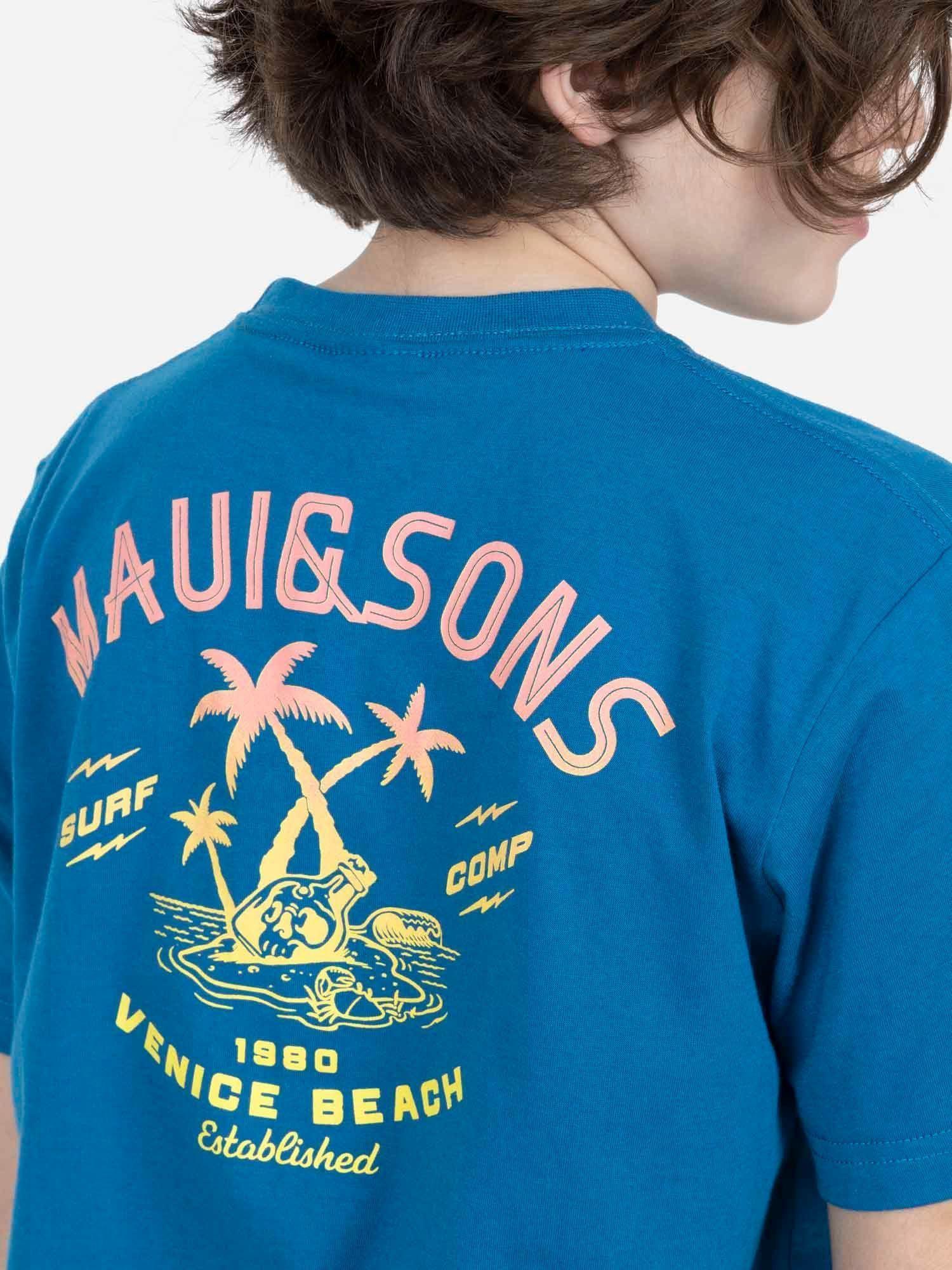 Polera M/C Juvenil Turquesa 5P466-MV22 Maui And Sons-2