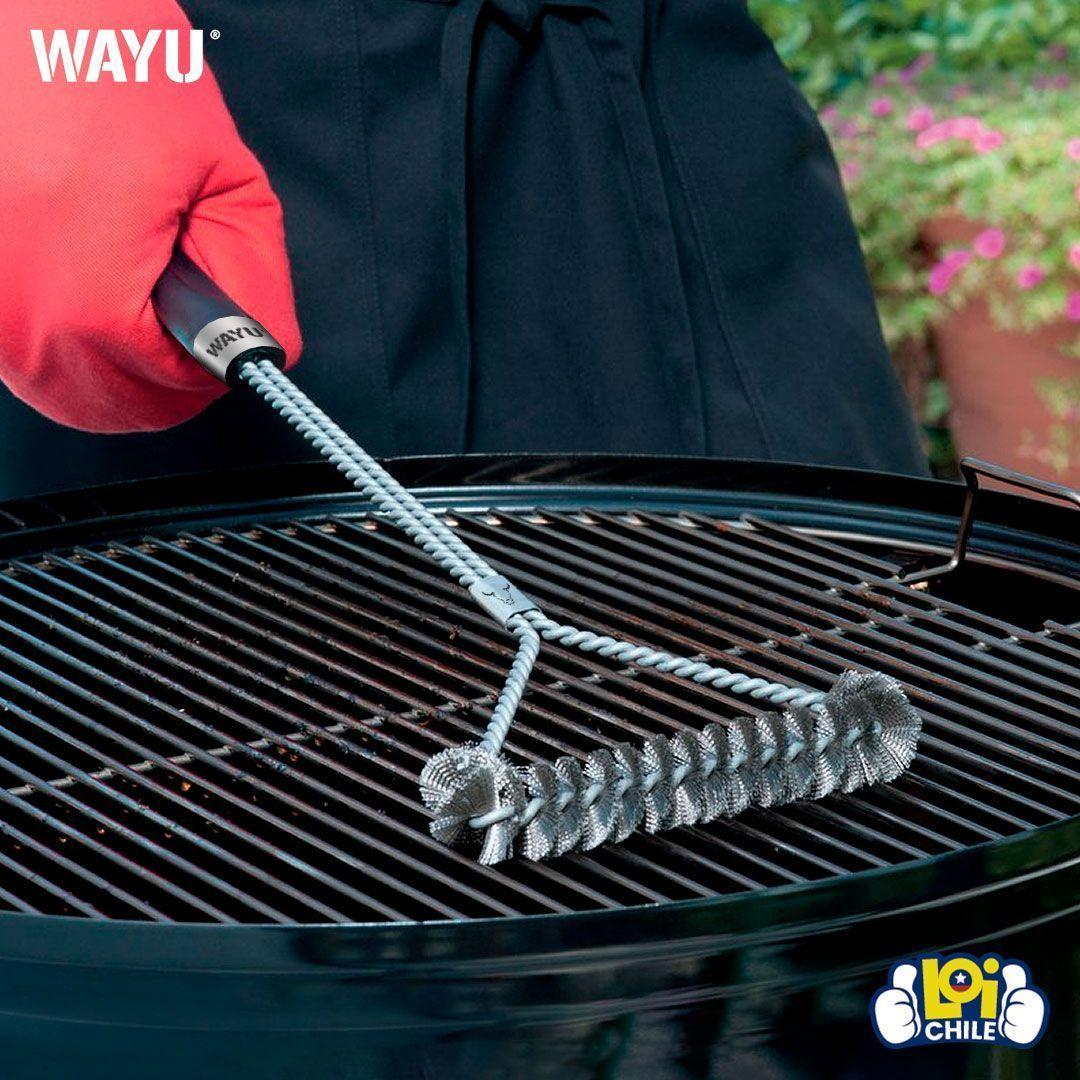 Cepillo Limpia Parrilla Wayu 40cm Quita Oxido-6