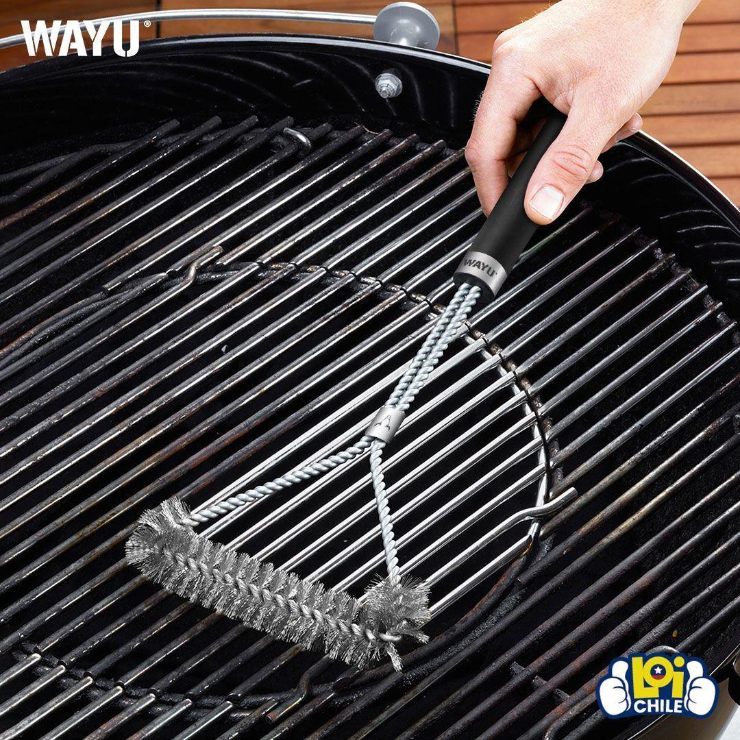 Cepillo Limpia Parrilla Wayu 40cm Quita Oxido-5