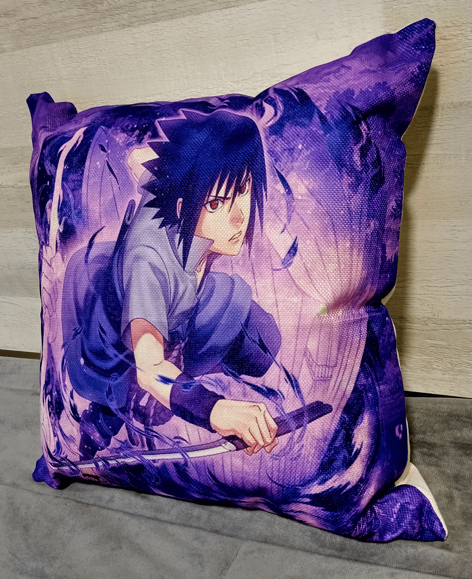Cojín Felpa 45x45 cm Sasuke Uchiha Extra Suave -2