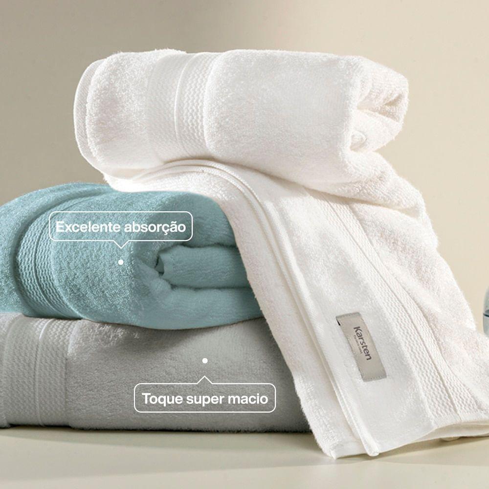 Toalla de baño Karsten Primore 400gr 70 x 140 cm Blanca-2
