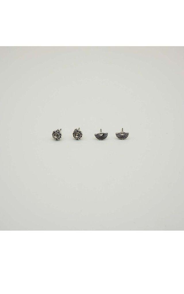 Aros Set Arica Plateados i-D-0
