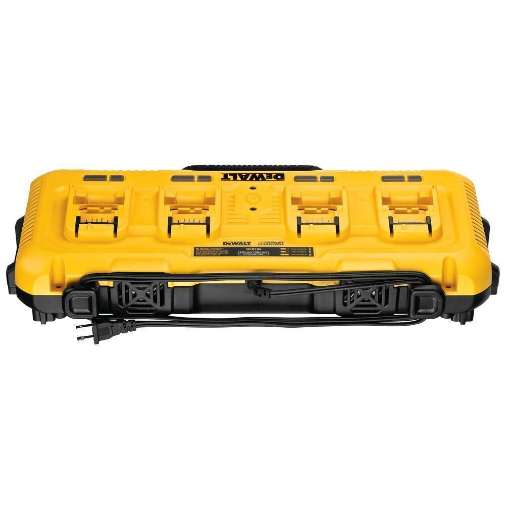Multicargador Con 4 Entradas 12V-20V Max  Dcb104-B2  Dewalt-2