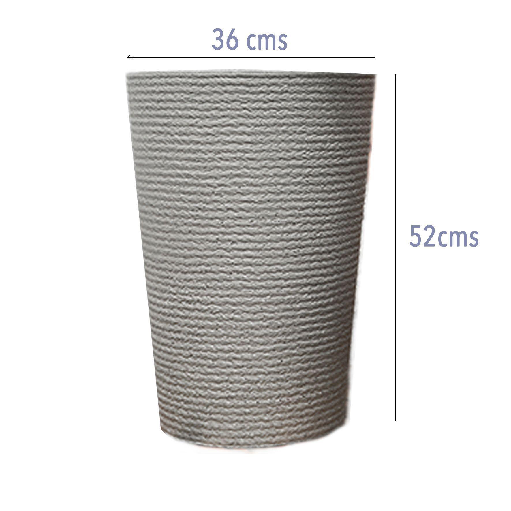 Macetero Ornamental Gris Granito XL 52 cms-3