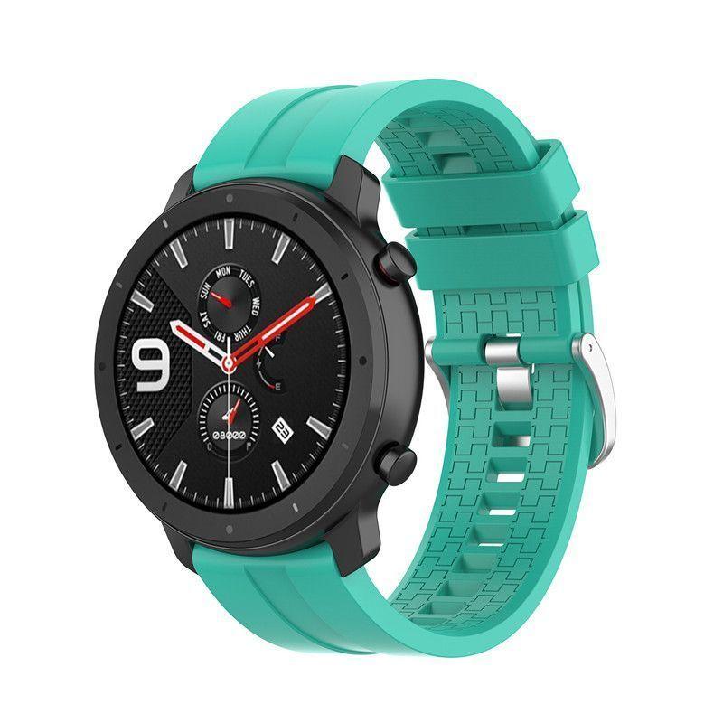 Correa Silicona Para Garmin Active / Amazfit GTR 2 / Azul Agua -0