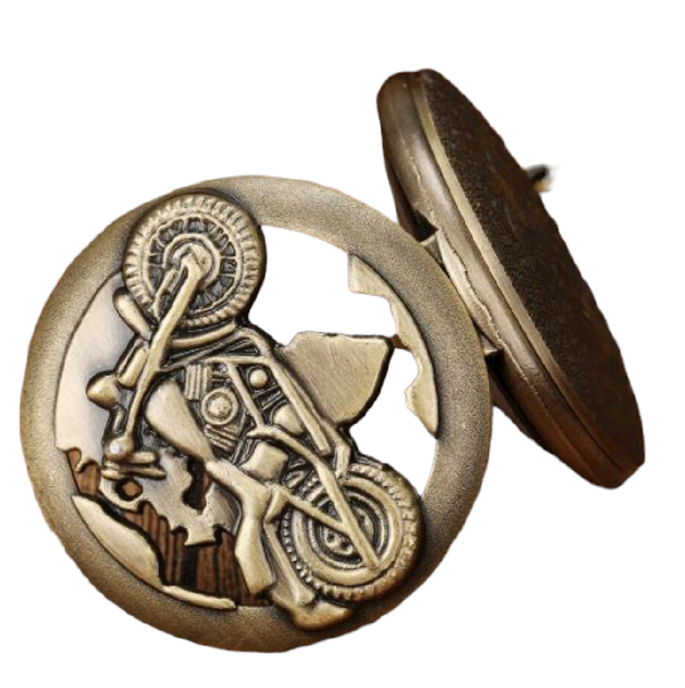  Reloj De Bolsillo Retro Mr Bike Metalico Am16-2