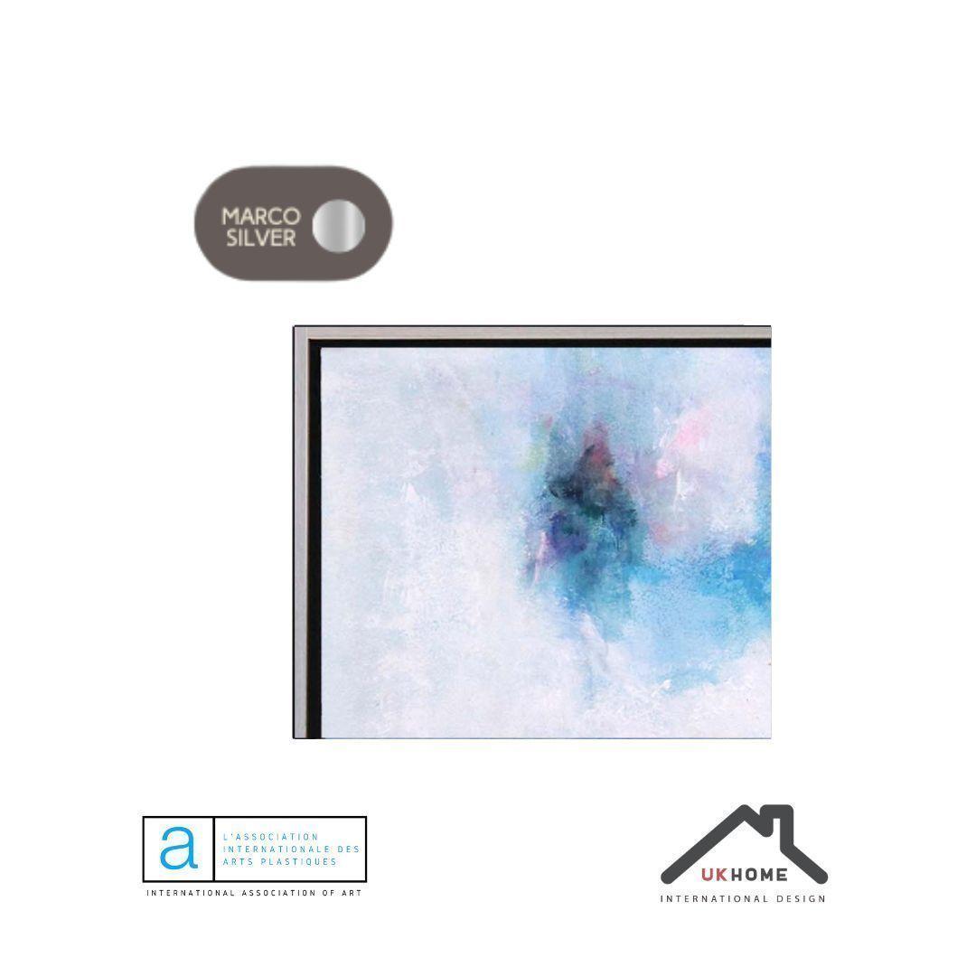 CUADRO EN OLEO NEBULOSA BLANCA TURQUESA 150CMX120C-3