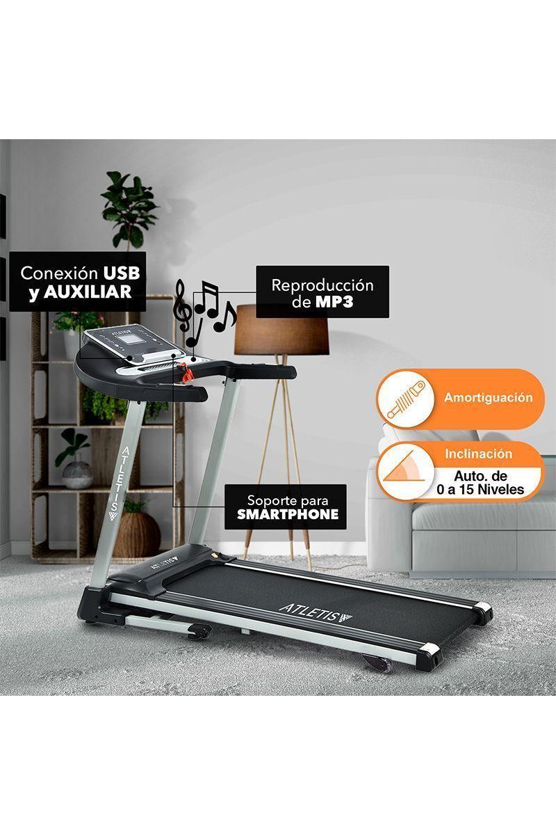 Trotadora Atletis Fit BD8250 con Inclinación Negro-4