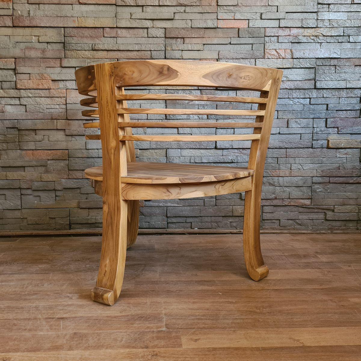 Sitial Cairo teca natural 77x51x76 altura-5