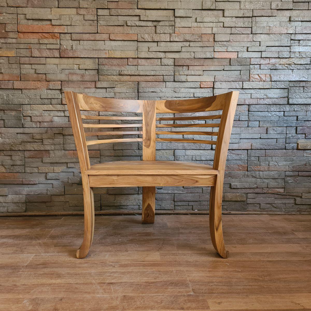 Sitial Cairo teca natural 77x51x76 altura-1