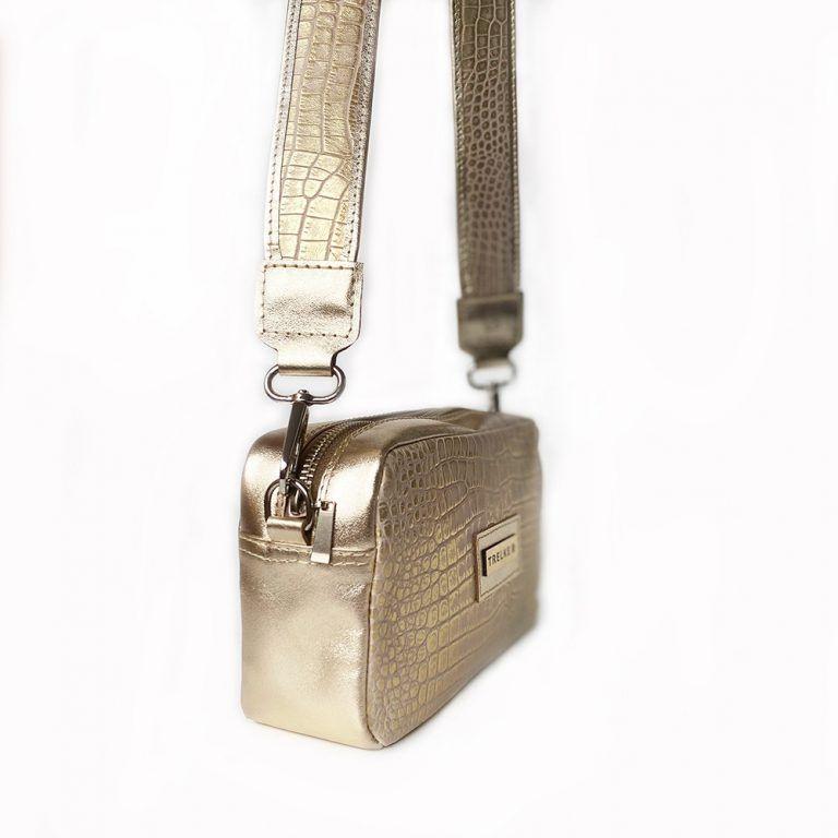 BANDOLERA CUERO DORADA-3