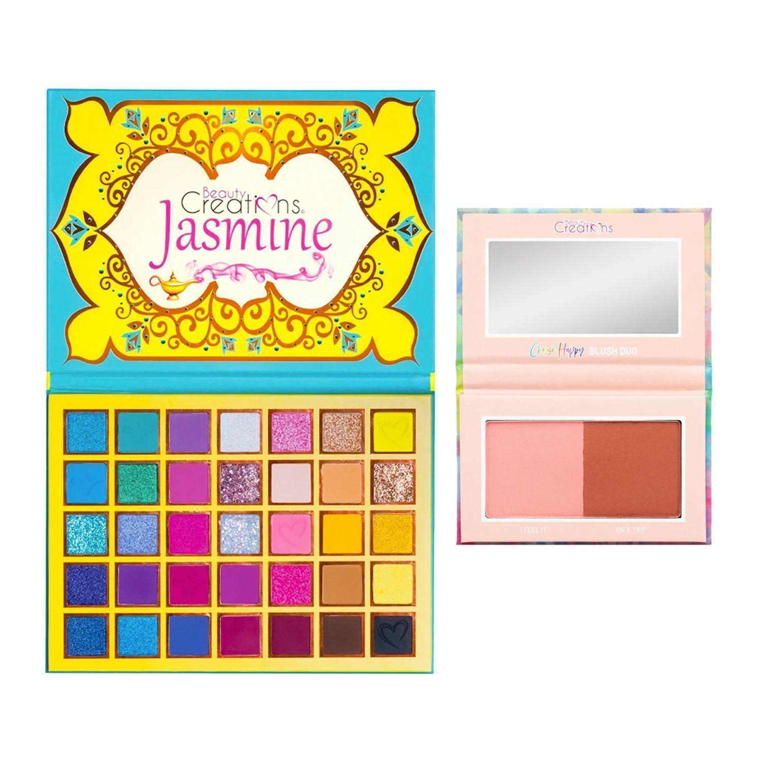 Pack Paleta de Sombras "Jasmine" + Paleta de Blush/ Rubor "Choose Happy" Beauty Creations-0