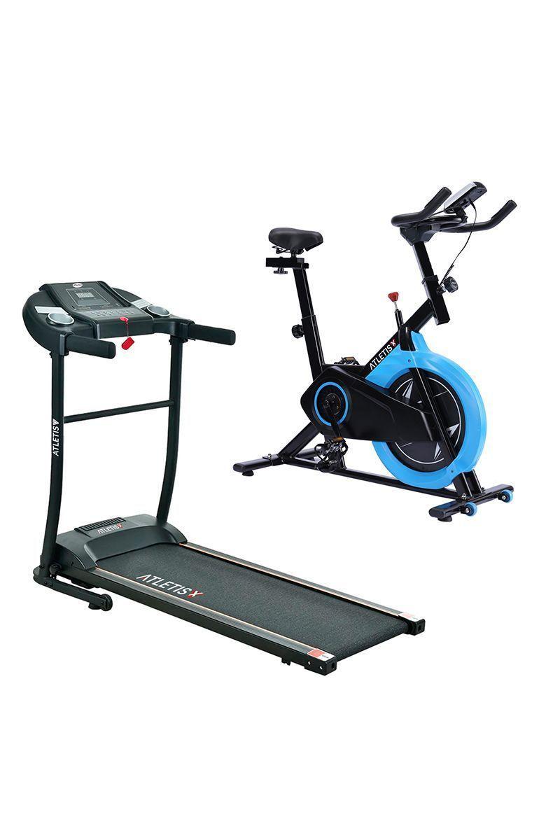 Pack Trotadora T800 + Spinning Fitness 10kg Negro-0