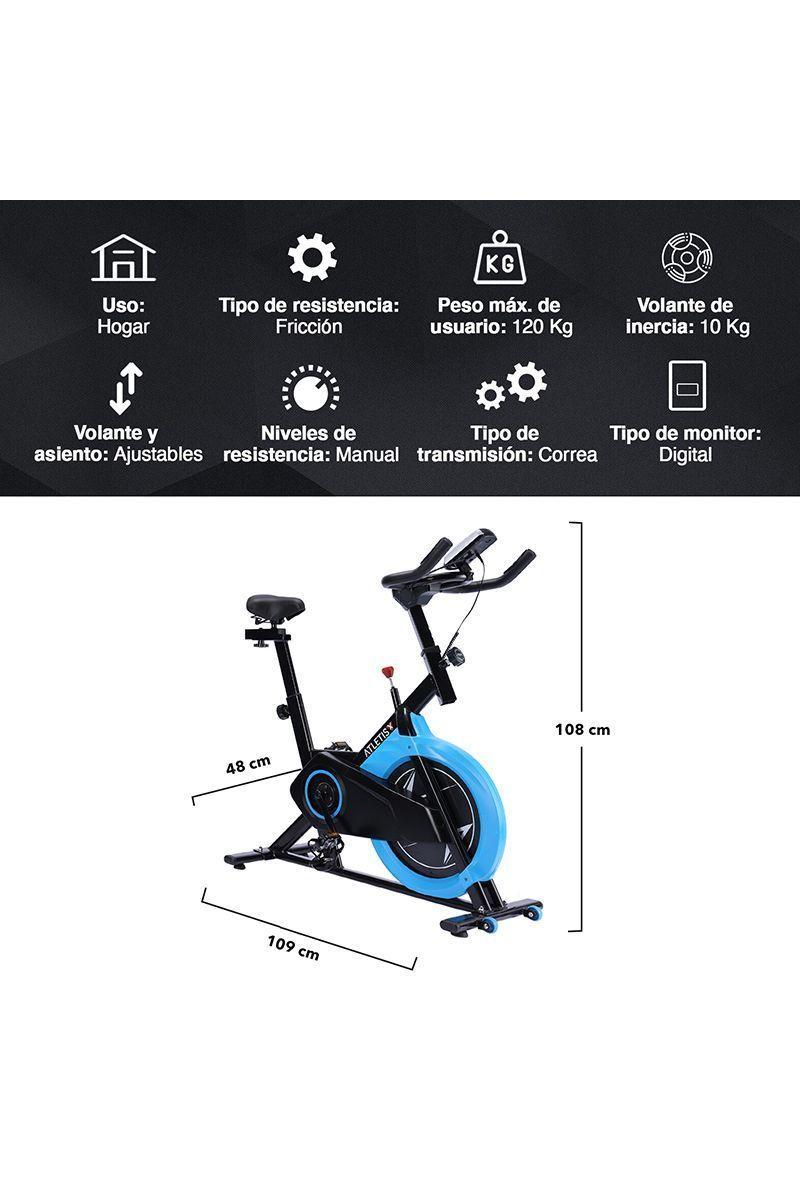 Pack Trotadora T800 + Spinning Fitness 10kg Negro-2