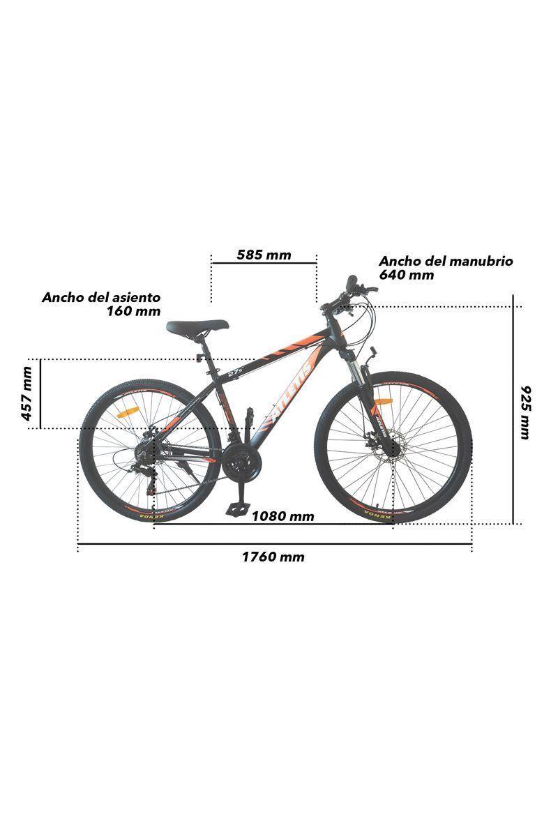 Bicicleta Mountain Bike Montagne 27.5" Naranjo-1