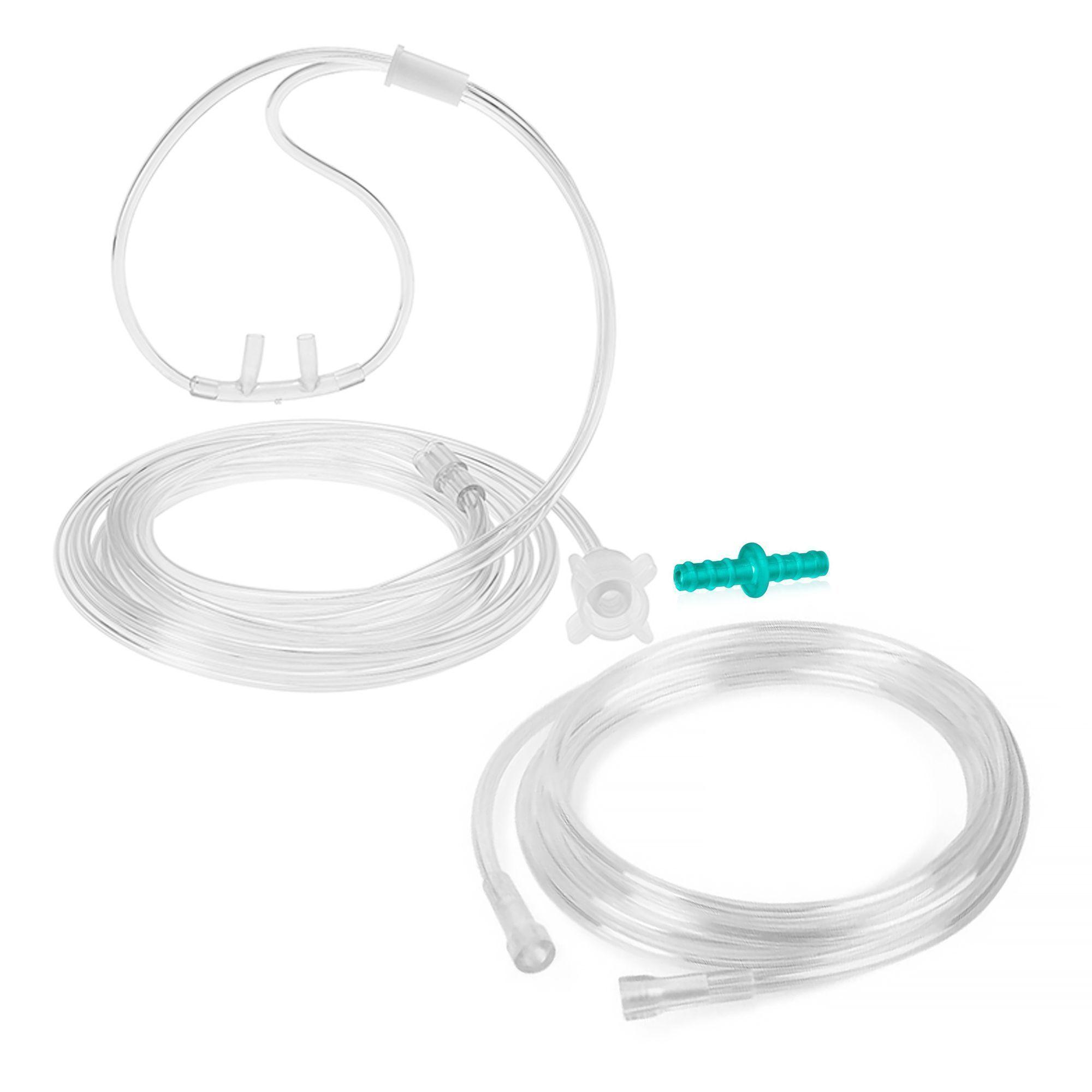Canula Nasal 2M + Alargador Ox. 7,5M + Conector | Topmedic-0