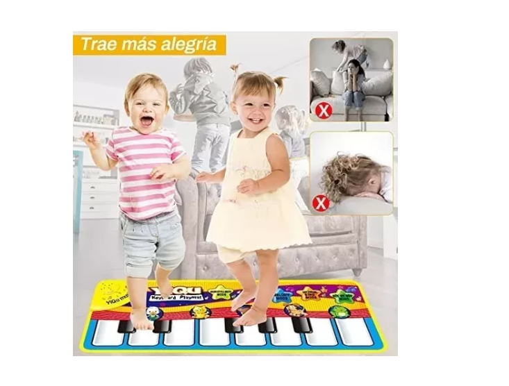Alfombrilla Piano Musicales De 13 Teclas Para Niños De 72x28-3