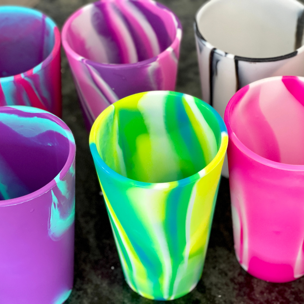 Vaso Ecológico Silicona Tie Dye 480ML-1