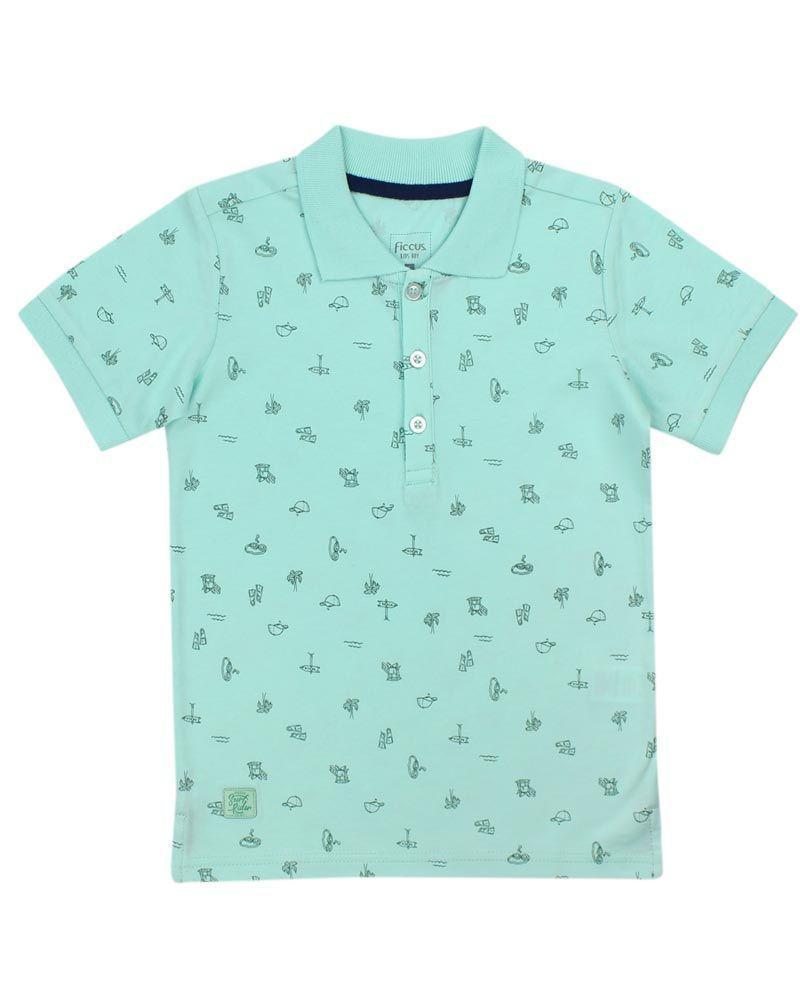 Polera Kids Niño C/ Cuello Sunny Days Ficcus-0