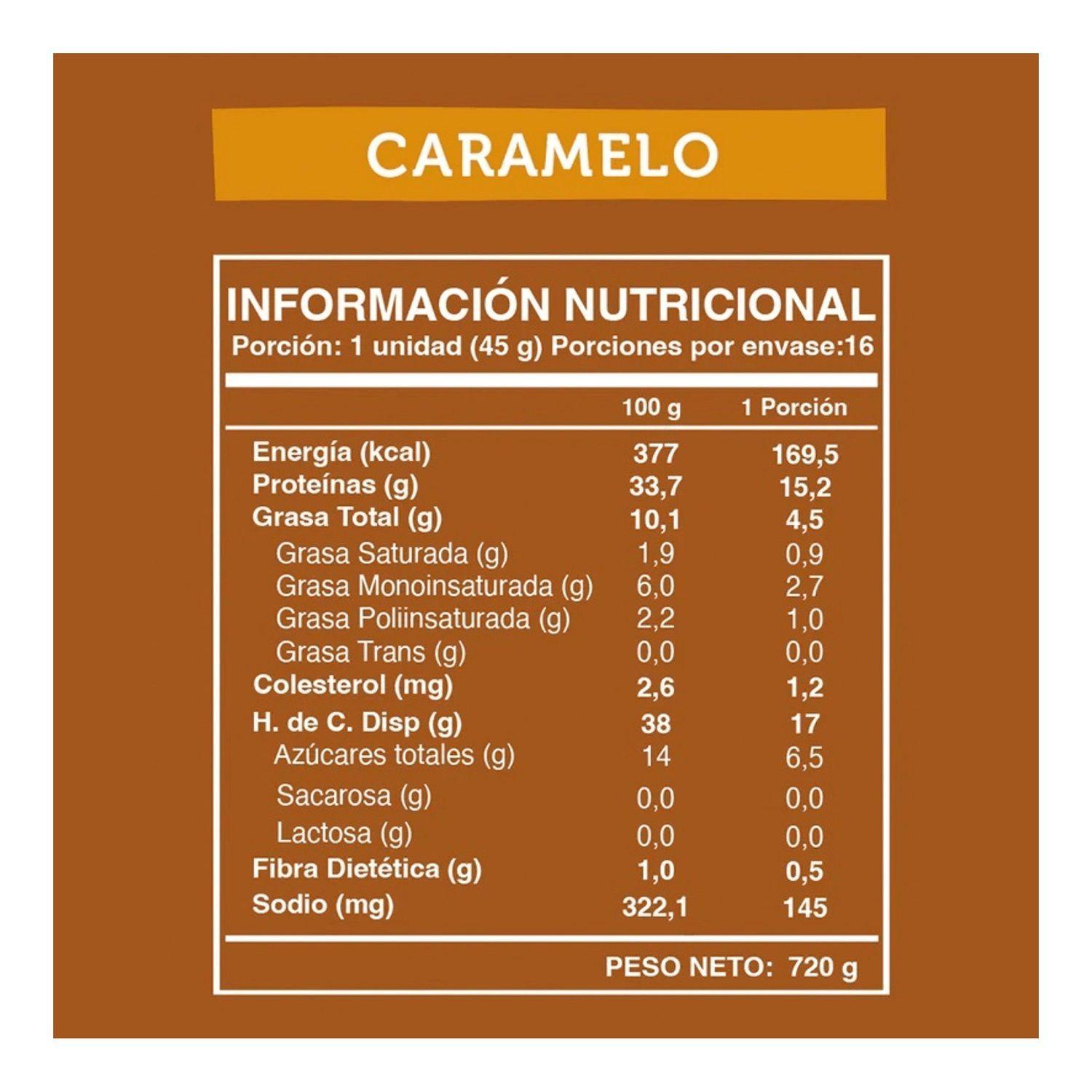 Wild Protein 16 unidades – Caramel 15gs Proteína-2