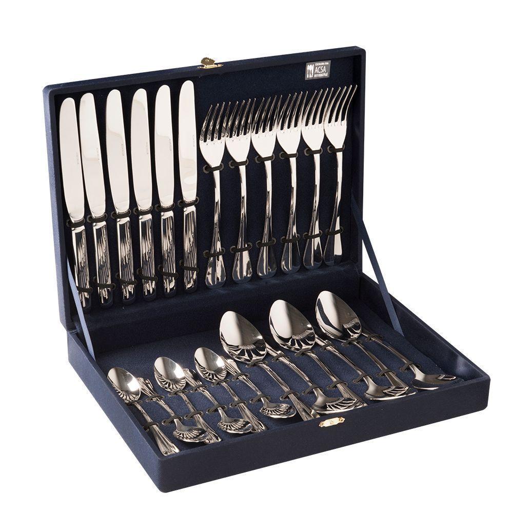 ACSA DELUX SET DE CUBIERTOS 6 PERSONAS 24 Piezas-0