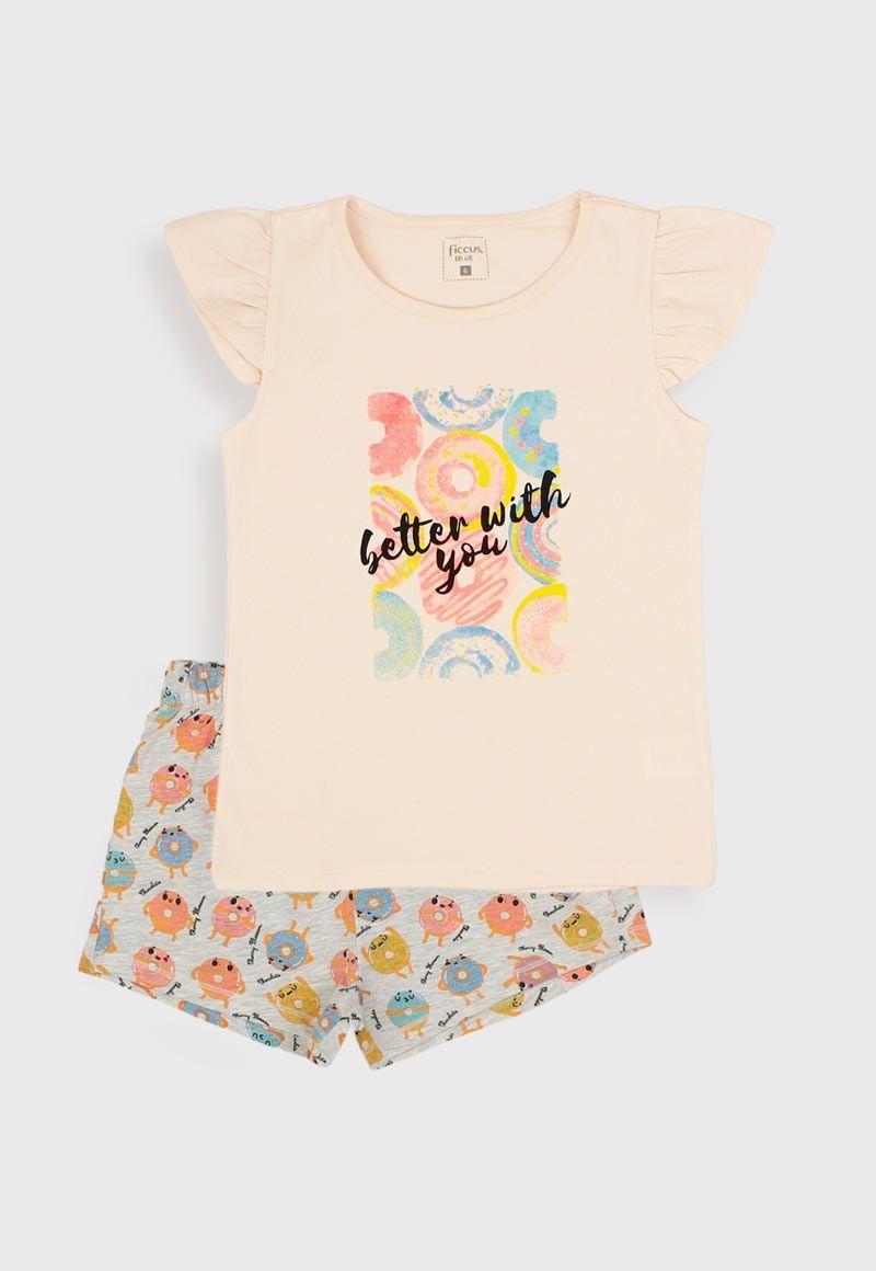 Pijama kids niña corto 337-0