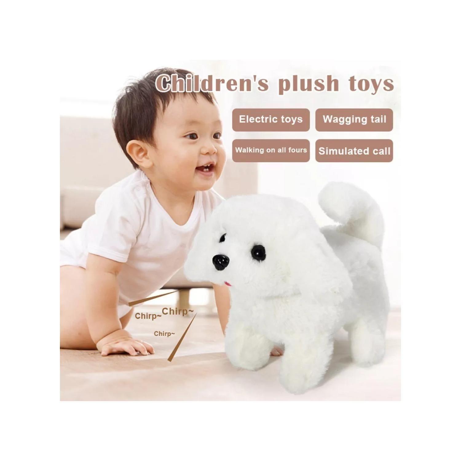 Juguete Peluche Perro Cachorro Interactivo Blanco -3